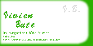 vivien bute business card